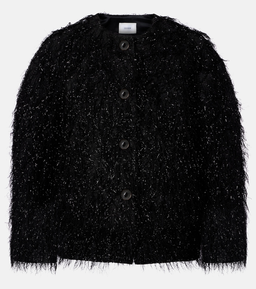 Erdem Cropped Jacket In Black