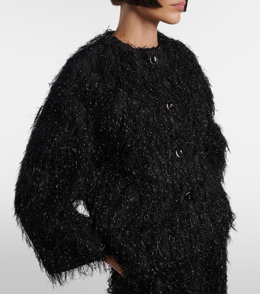 Erdem Cropped Jacket In Black