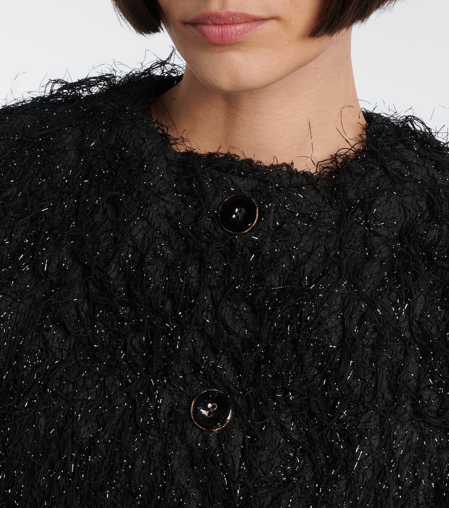 Erdem Cropped Jacket In Black