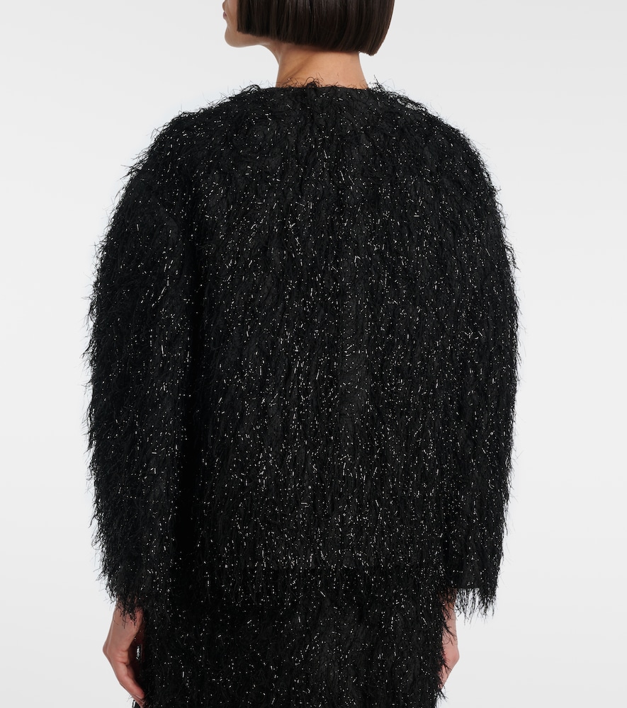 Erdem Cropped Jacket In Black