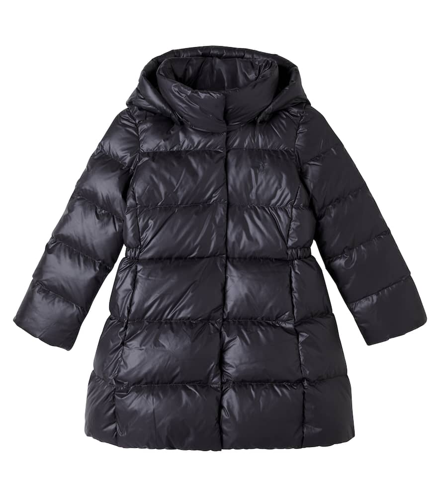Polo Ralph Lauren Quilted Down Coat In Black