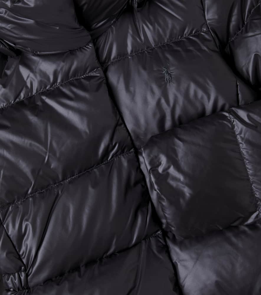 Polo Ralph Lauren Quilted Down Coat In Black