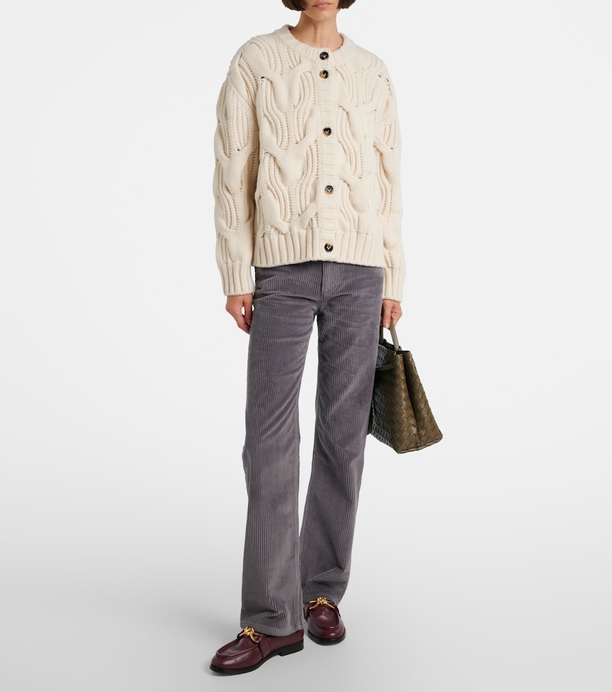  Bottega Veneta Bottega Veneta Cable-knit Wool Cardigan 