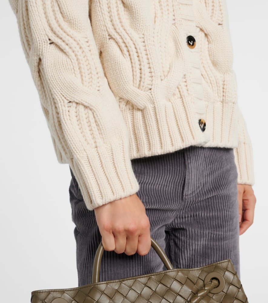  Bottega Veneta Bottega Veneta Cable-knit Wool Cardigan 