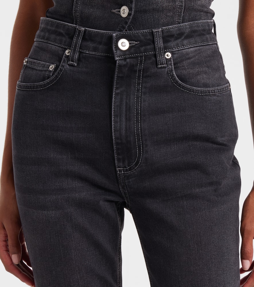 Area Cropped Straight Jeans In Black