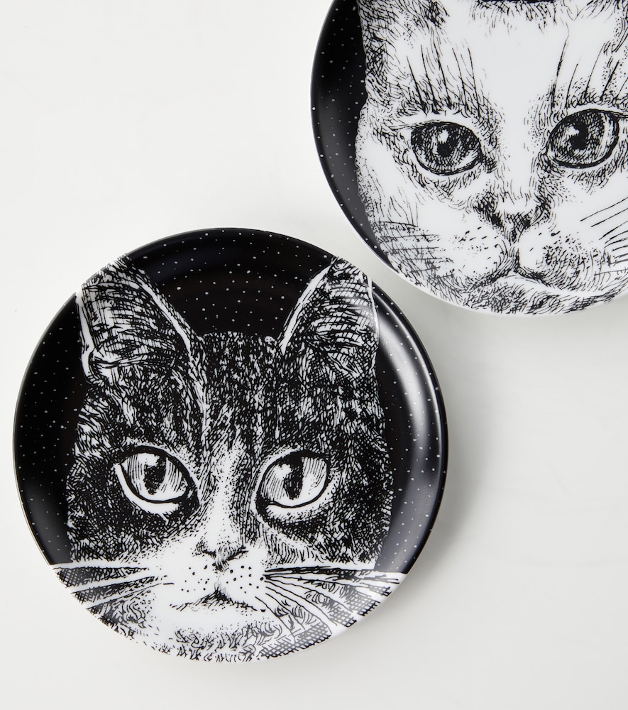  Fornasetti Fornasetti High Fidelity Set Of 6 Porcelain Coasters 