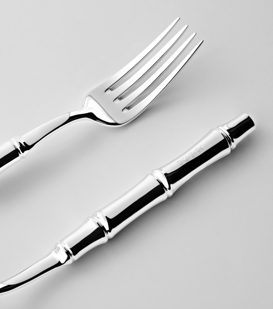  Gucci Gucci Bamboo Set Of 2 Silver-plated Forks 