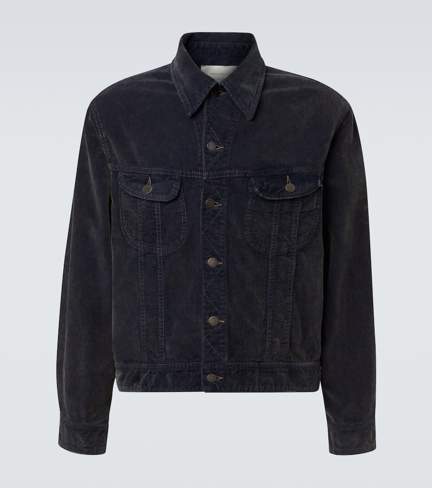 Studio Nicholson X Aaron Levine Derby Cotton Corduroy Jacket In Blue