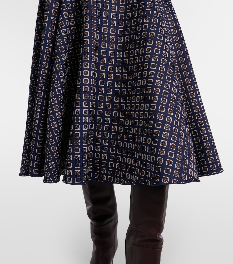  Max Mara Max Mara Benda Printed Jersey Midi Skirt 