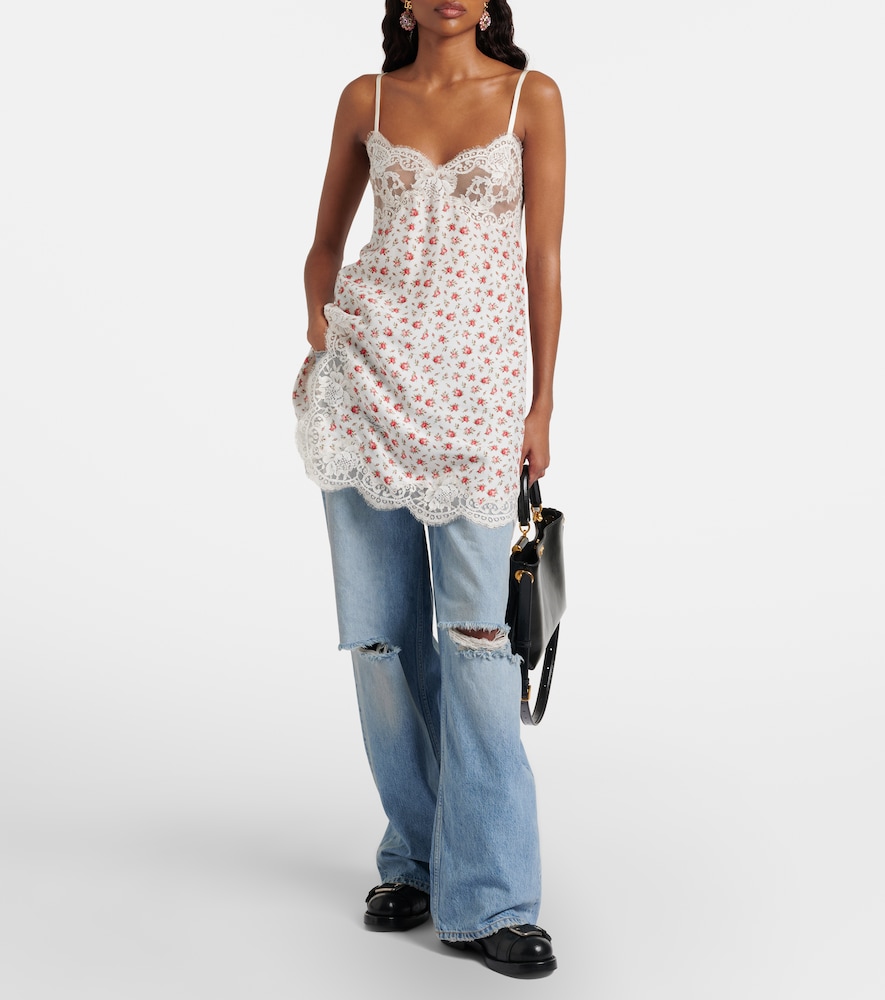 Dolce&gabbana Dolce&gabbana Distressed Wide-leg Jeans 
