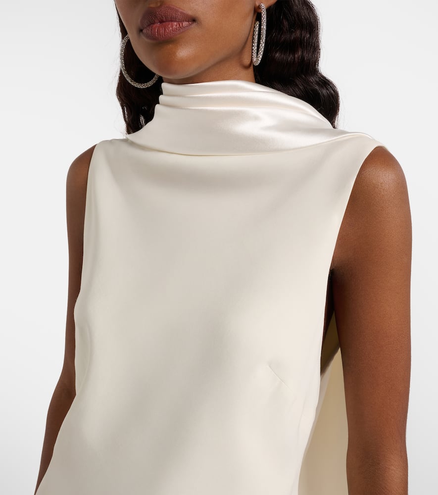 Danielle Frankel Bridal Mimi Wool-blend Minidress In White