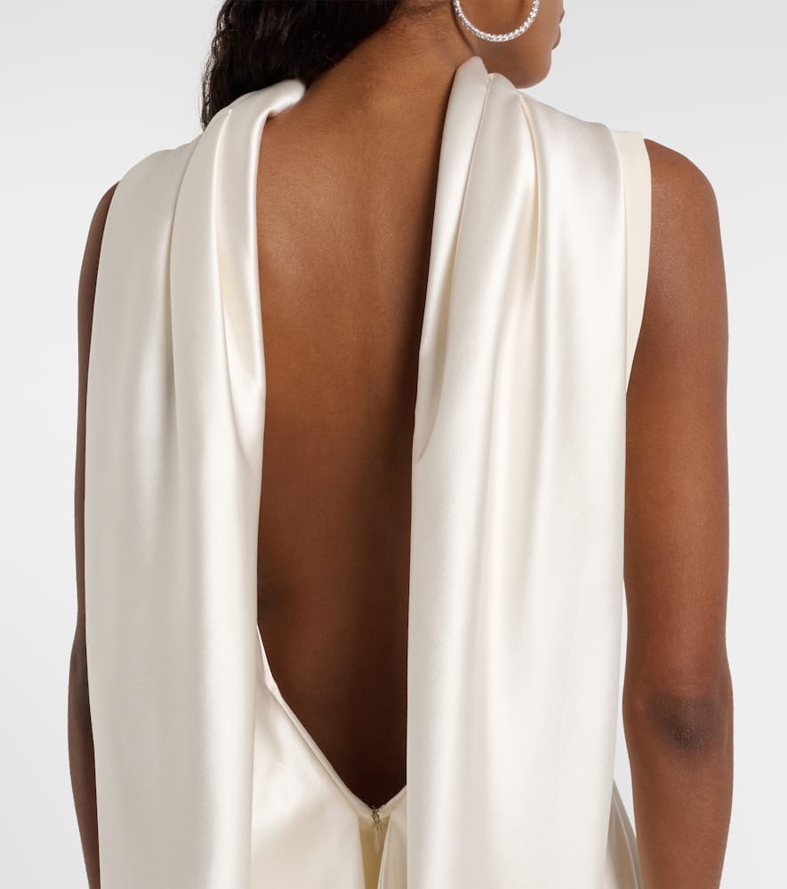 Danielle Frankel Bridal Mimi Wool-blend Minidress In White