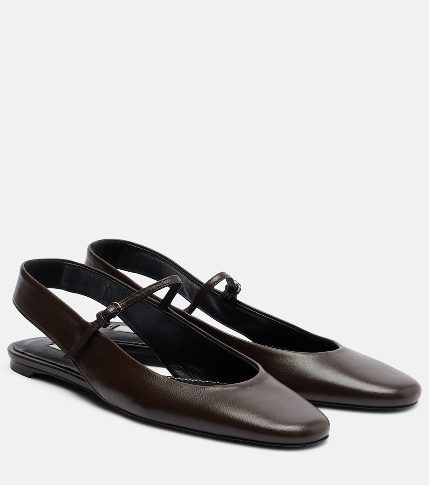 Toteme Leather Mary Jane flats