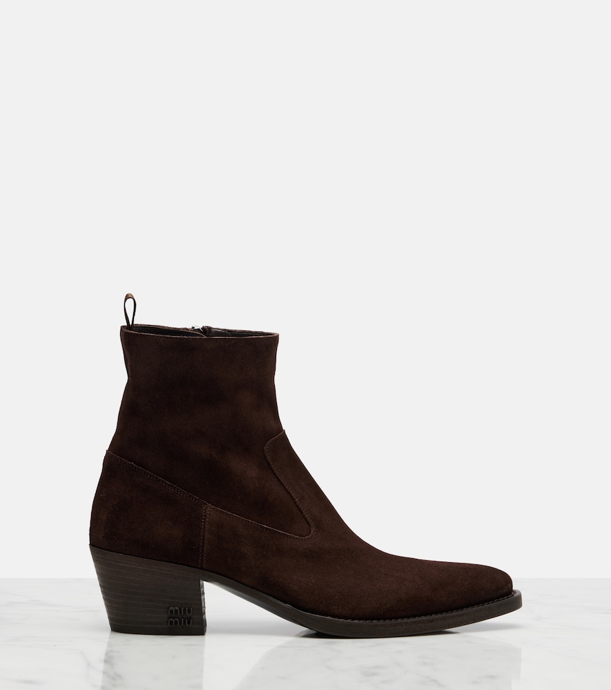  Miu Miu Miu Miu Suede Ankle Boots 