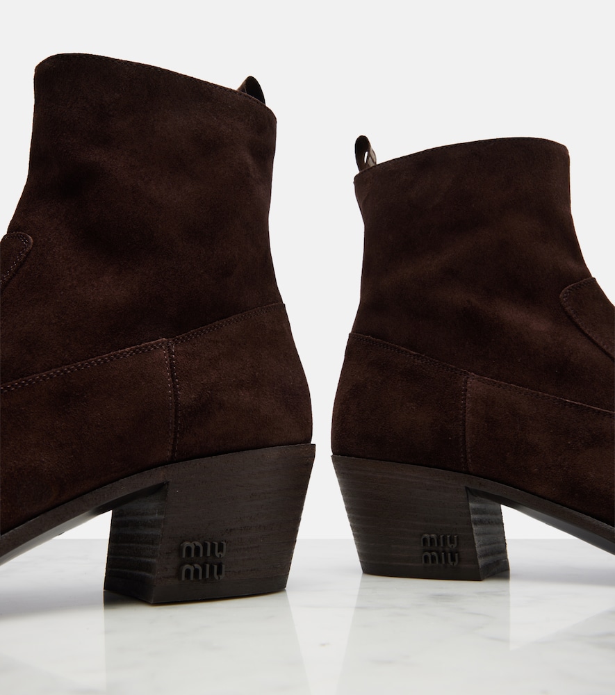  Miu Miu Miu Miu Suede Ankle Boots 