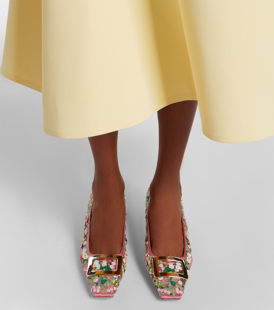 Roger Vivier Belle Vivier beaded satin pumps