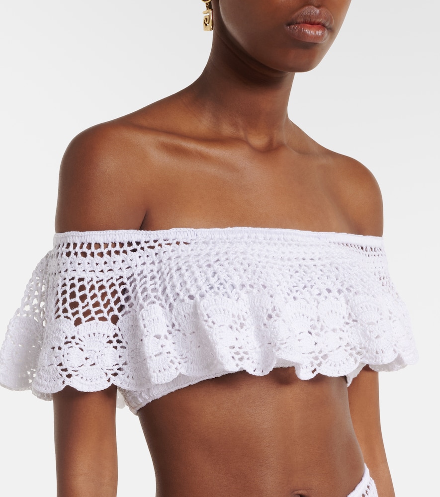  Anna Kosturova Anna Kosturova Cropped-top Aus Häkelstrick 