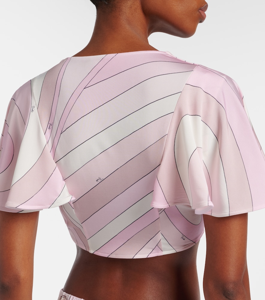  Pucci Pucci Iride Jersey Crop Top 