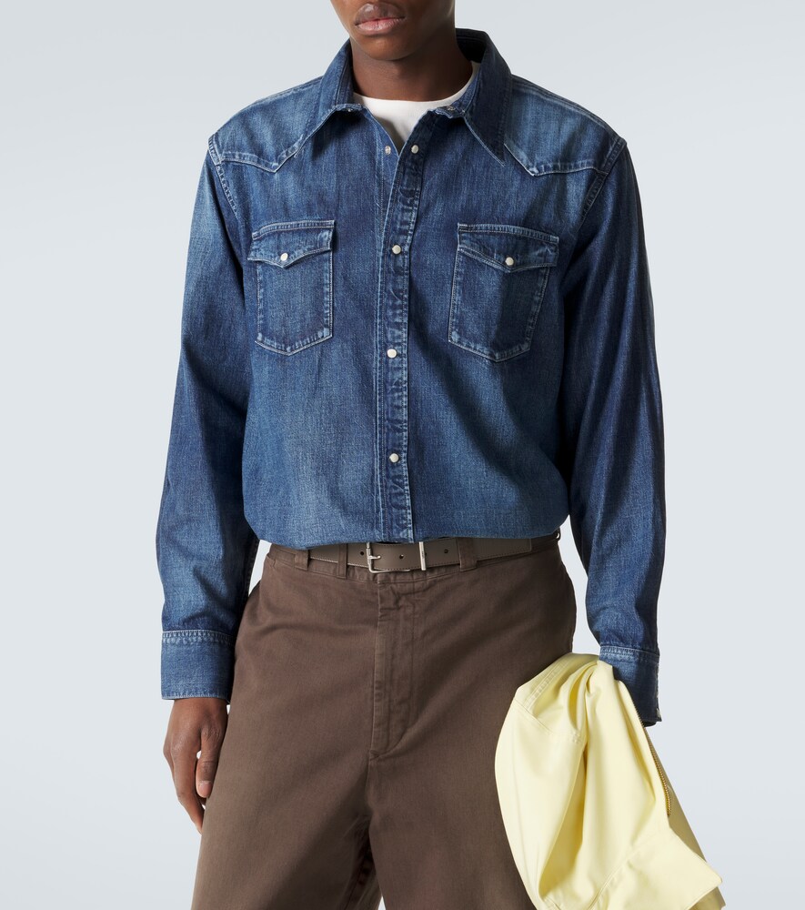 Visvim Visvim Social Sculpture Faded Denim Shirt 