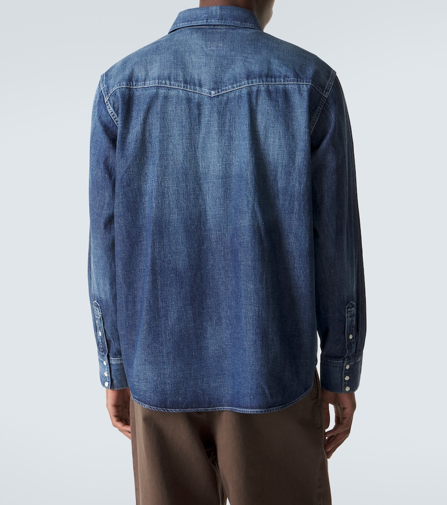 Social Sculpture Faded Denim Shirt