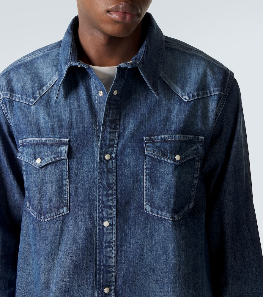 Visvim Visvim Social Sculpture Faded Denim Shirt 