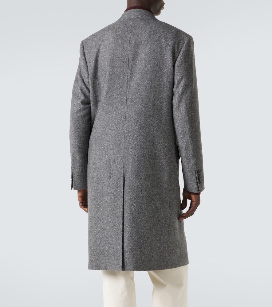  Canali Canali Mantel Aus Wolle Und Seide 