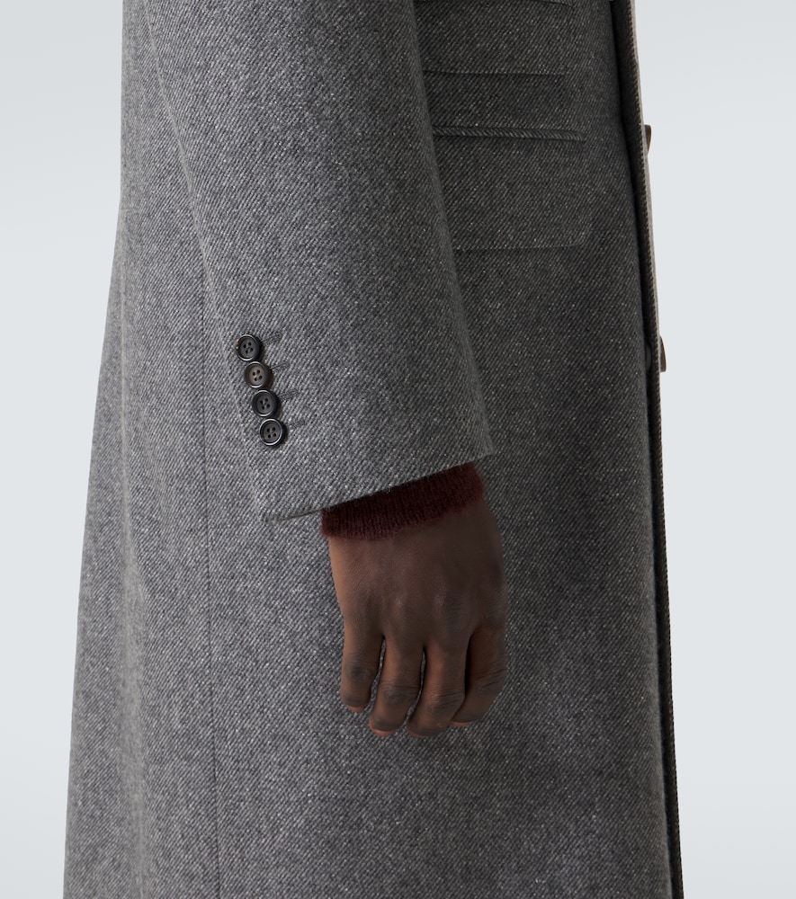  Canali Canali Mantel Aus Wolle Und Seide 