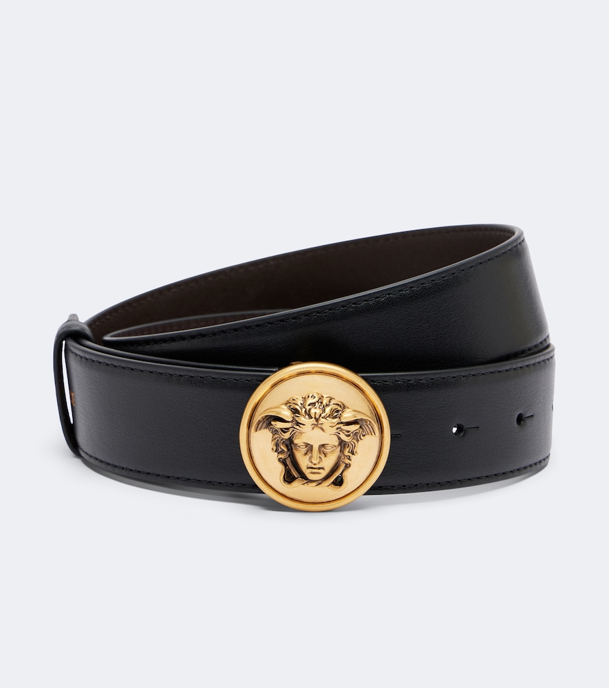 Versace Women's Black Medusa Leather Belt Inch Size 29.5 - Mytheresa