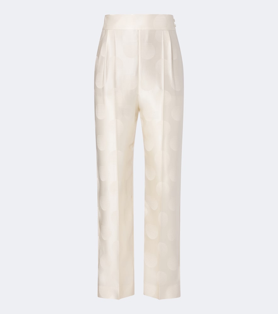 Valentino Pantalon ajust en soie pois 1800 €