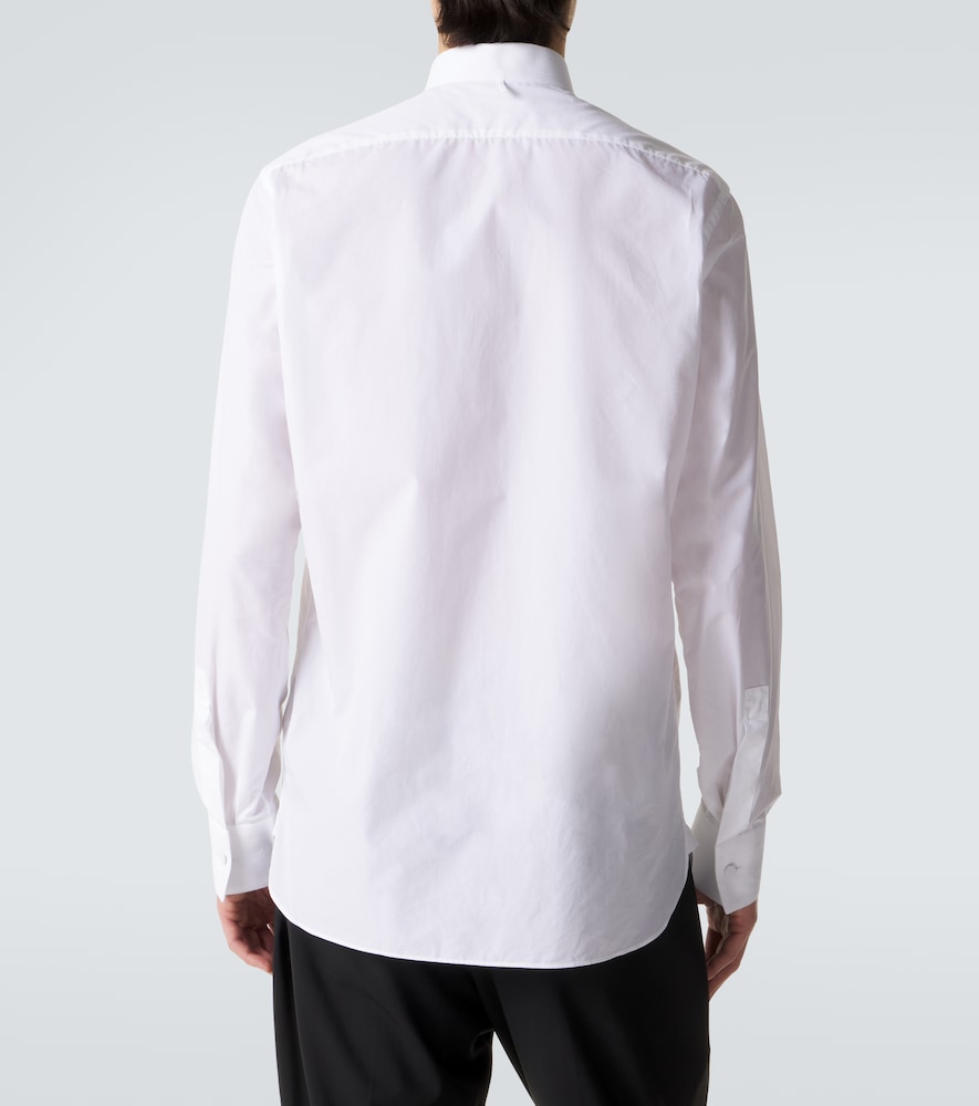 Cotton Poplin Tuxedo Shirt