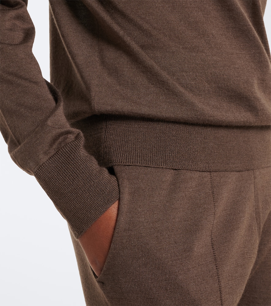 Cashmere And Silk Half-Zip Sweater