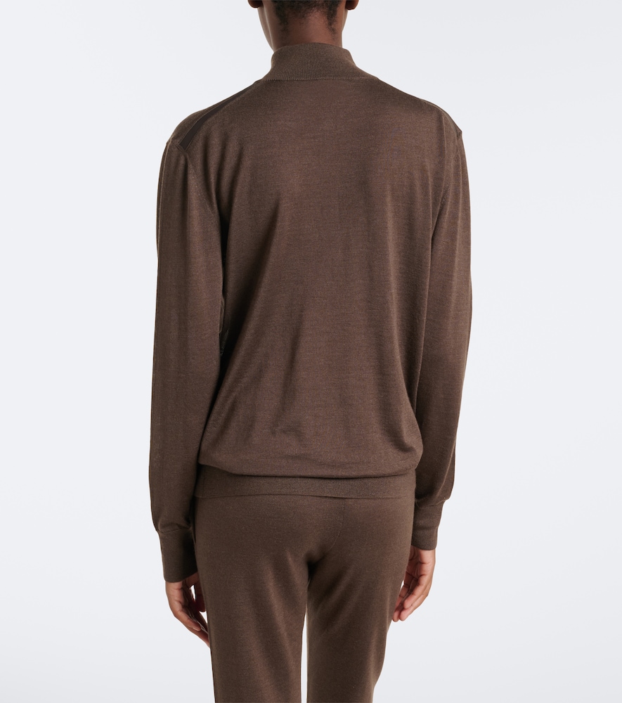 Cashmere And Silk Half-Zip Sweater
