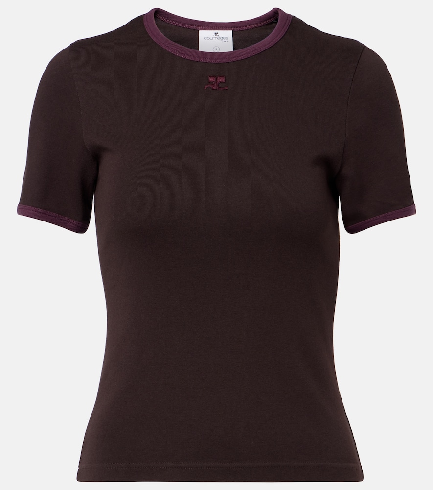 Courrèges T-shirt in jersey di cotone