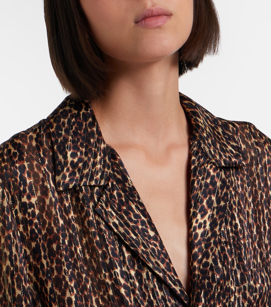 Leopard-Print Blouse
