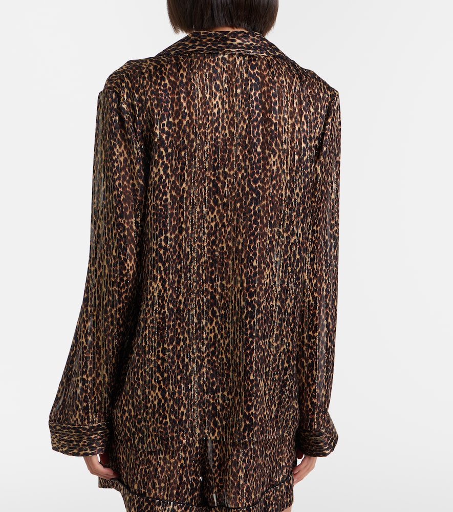 Leopard-Print Blouse