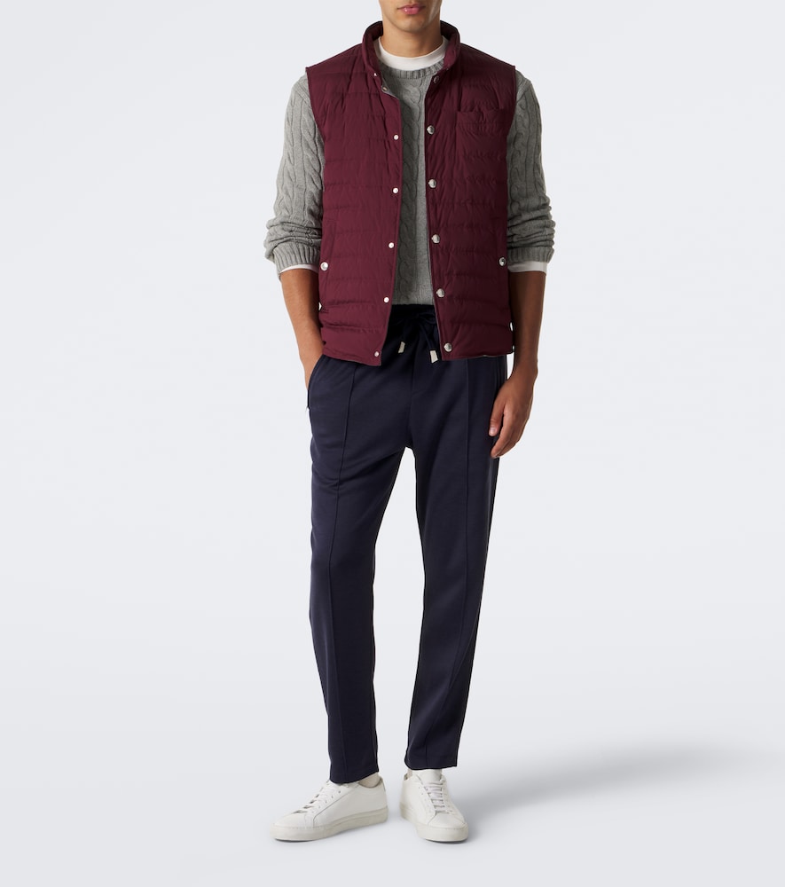 Silk And Cotton-Blend Sweatpants