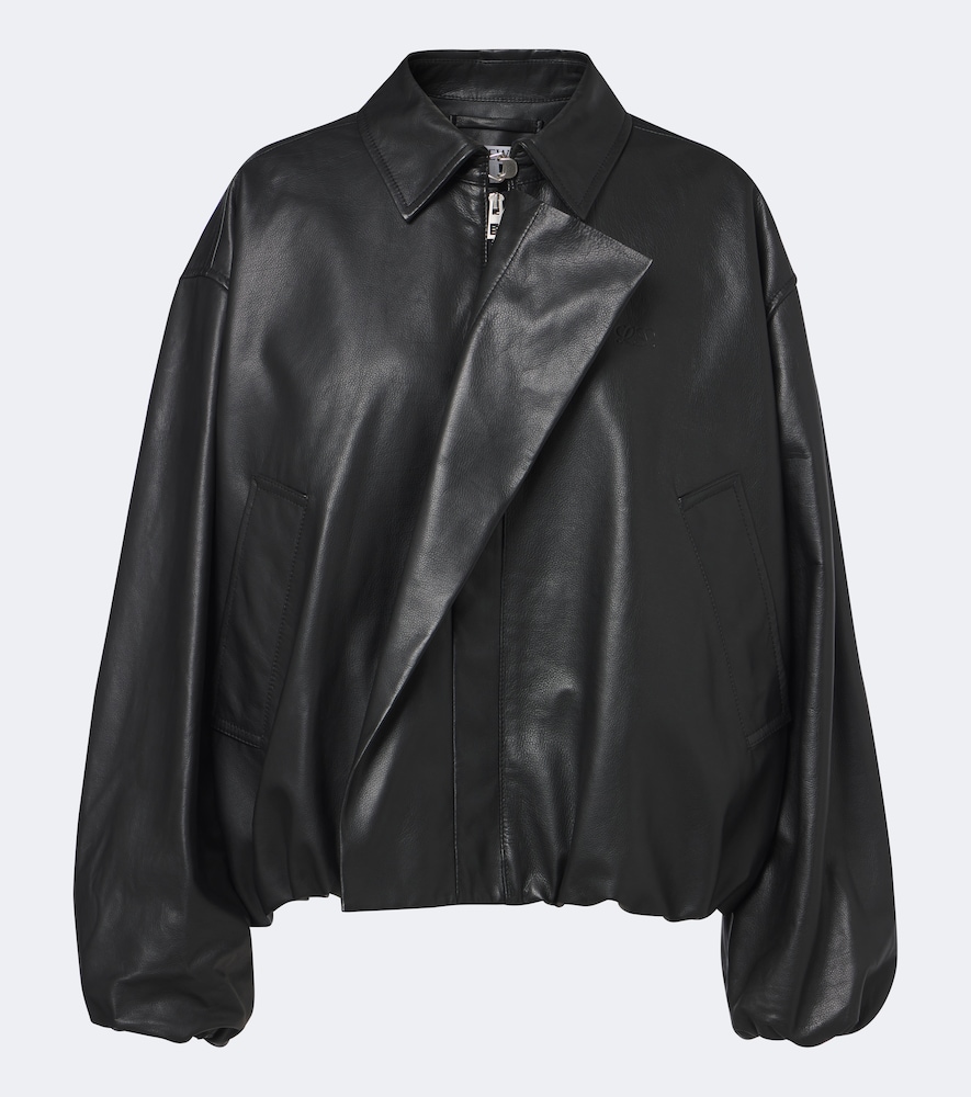 Giacca blouson in pelle