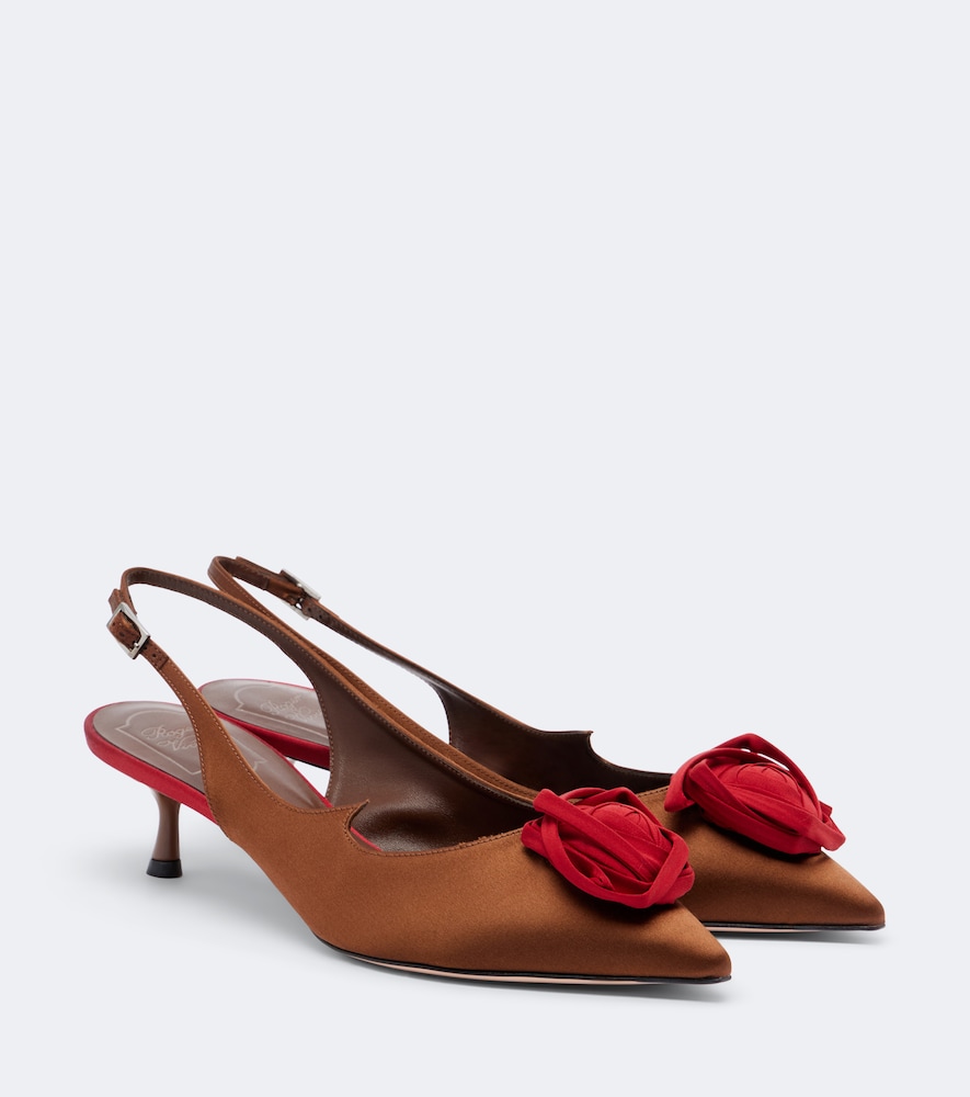 Pumps slingback Rose Vivier in raso