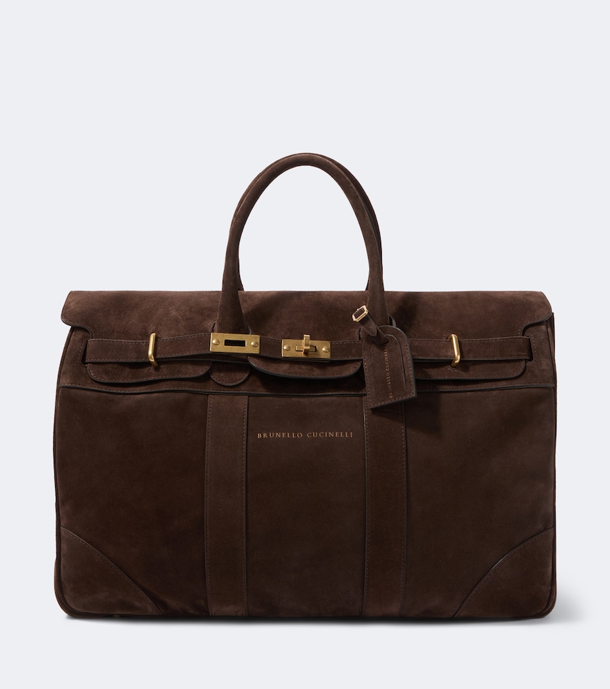 Weekender aus Veloursleder