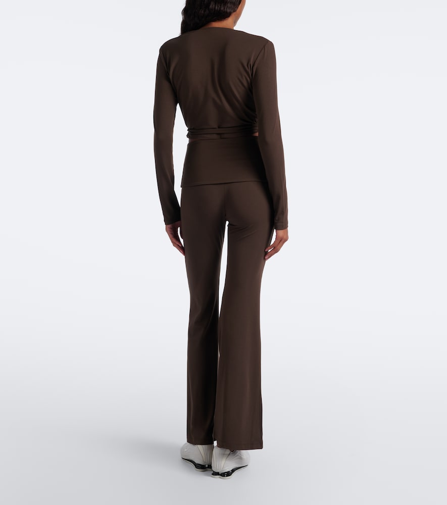 Jersey Wrap Top