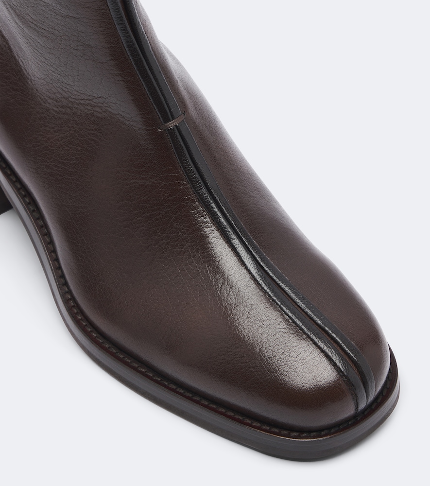 Piped Ankle Boots