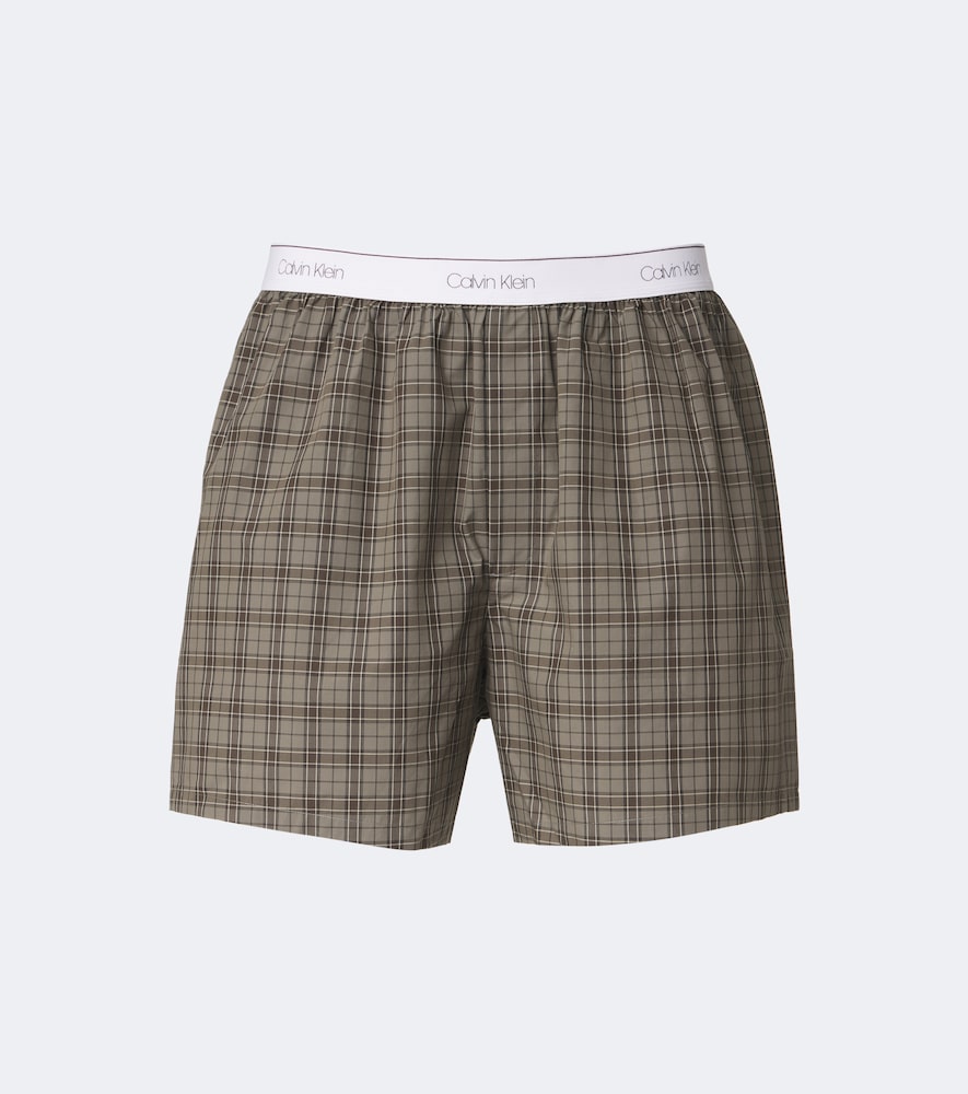 Collection Owen Checked Cotton-Blend Boxers