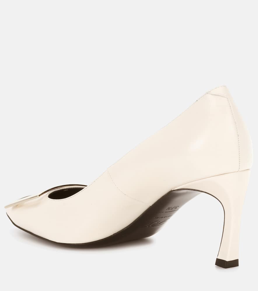 ROGER VIVIER BELLE VIVIER TROMPETTE LEATHER PUMPS P00306933