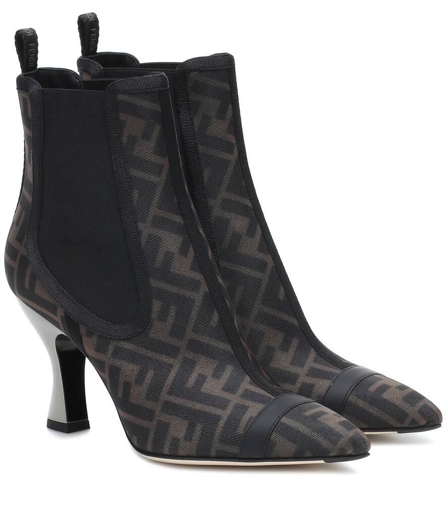 FENDI COLIBRÌ MESH ANKLE BOOTS,P00434278