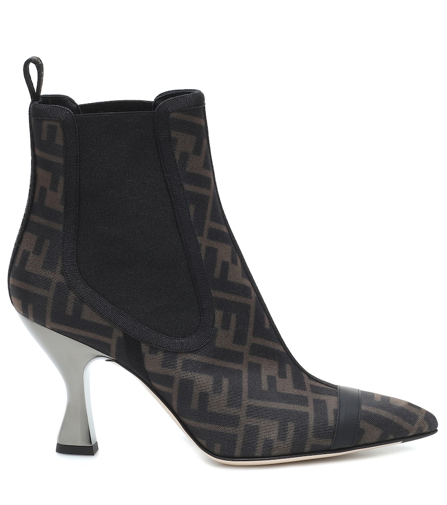 FENDI COLIBRÌ MESH ANKLE BOOTS,P00434278