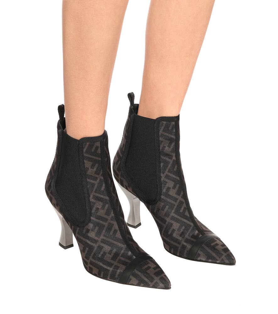 FENDI COLIBRÌ MESH ANKLE BOOTS,P00434278