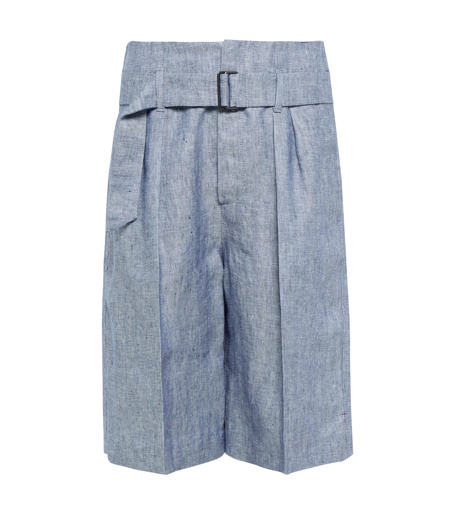 Brunello Cucinelli Hemp and linen bermuda shorts