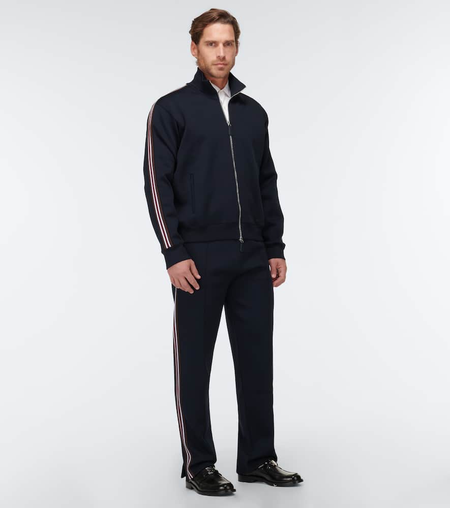 Burberry Stripe Sweatpants In Smoked Navy