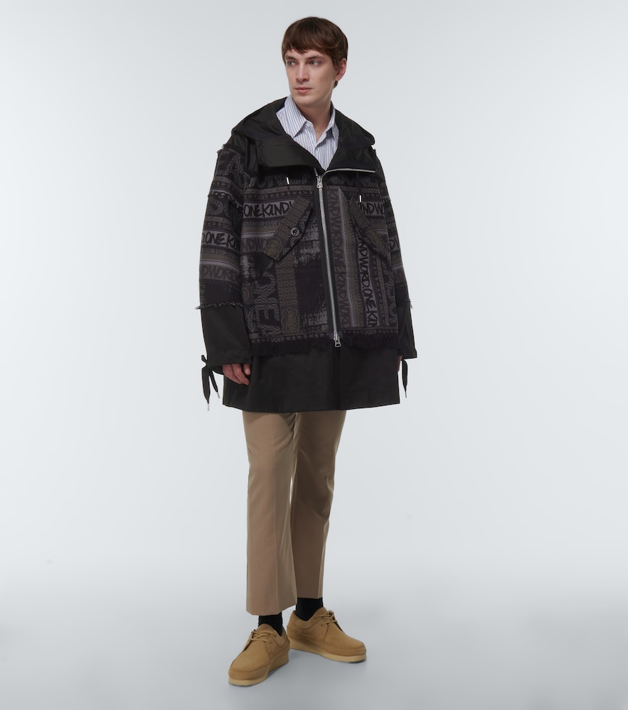  Sacai Sacai X Eric Haze Jacke Aus Jacquard 