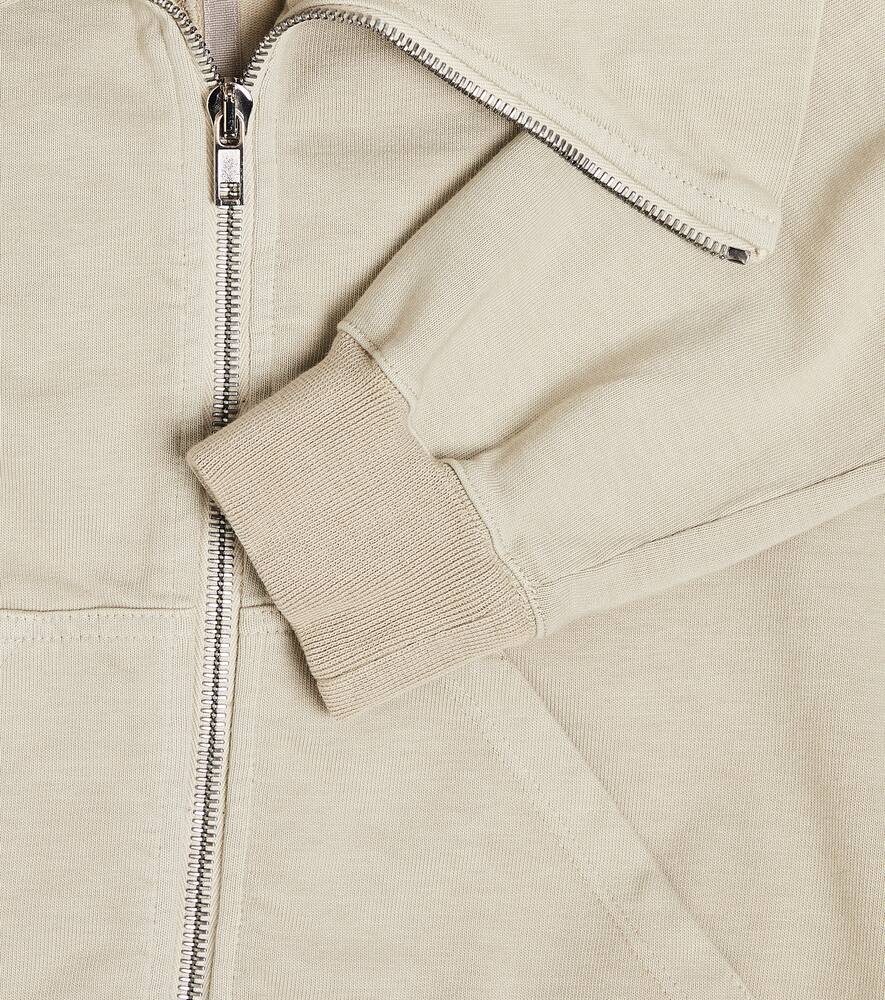 Rick Owens Mountain Cotton Jersey Hoodie In White
